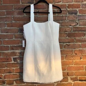 Aritzia babaton Giselle white tweed dress